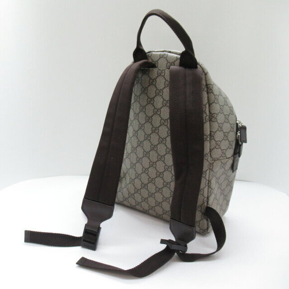 Gucci GG Geometric Backpack Canvas Brown - Picture 7 of 9